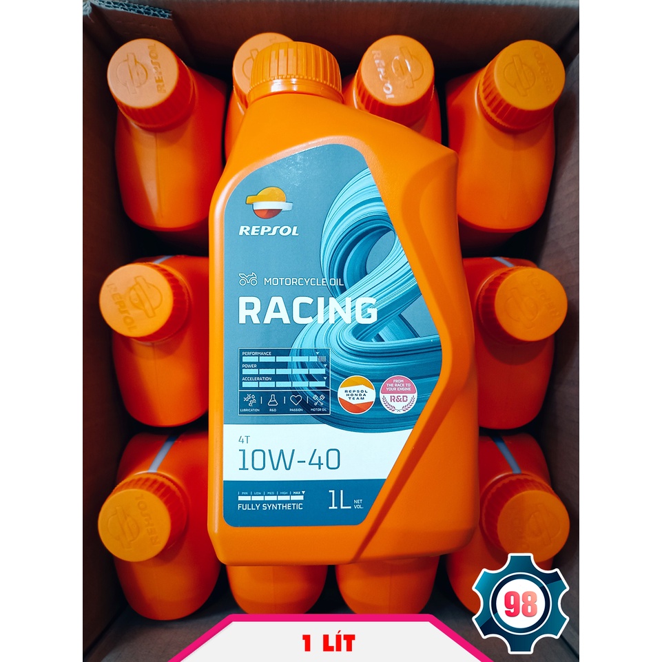 Nhớt Repsol Racing 10w40 Tổng Hợp 100% Mẫu Mới 2022