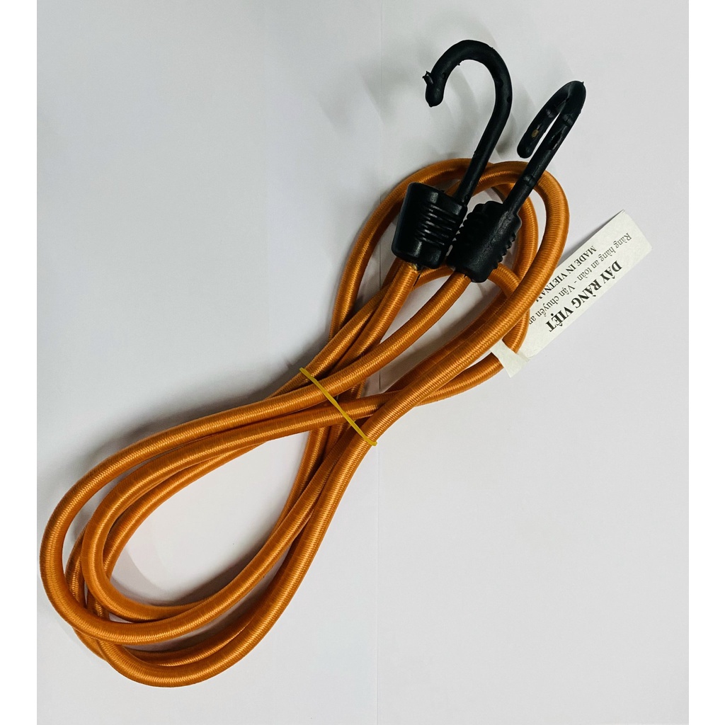 Dây thun ràng hàng xe máy phi 8 x 2m móc nhựa