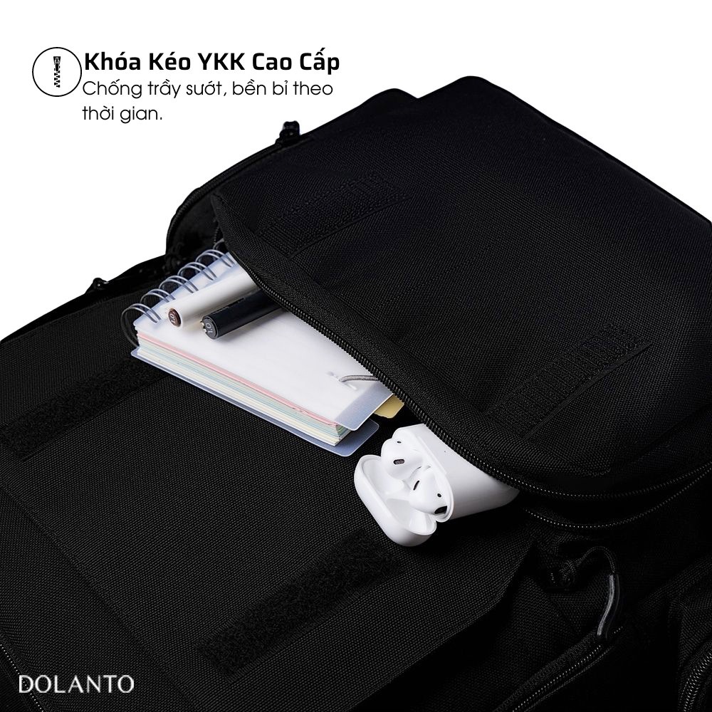 Balo Đi Học END Chống Nước Cao Cấp Thời Trang Rẻ Đẹp Nhẹ Vải Canvas Đen Đựng Laptop Đi Chơi Du Lịch Nam Nữ DOLANTO | BigBuy360 - bigbuy360.vn