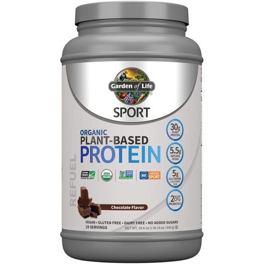 [Sport Protein] Bột protein thực vật hữu cơ Garden Of Life Sport Organic Plant-Based Protein hương Vanilla, Chocola.