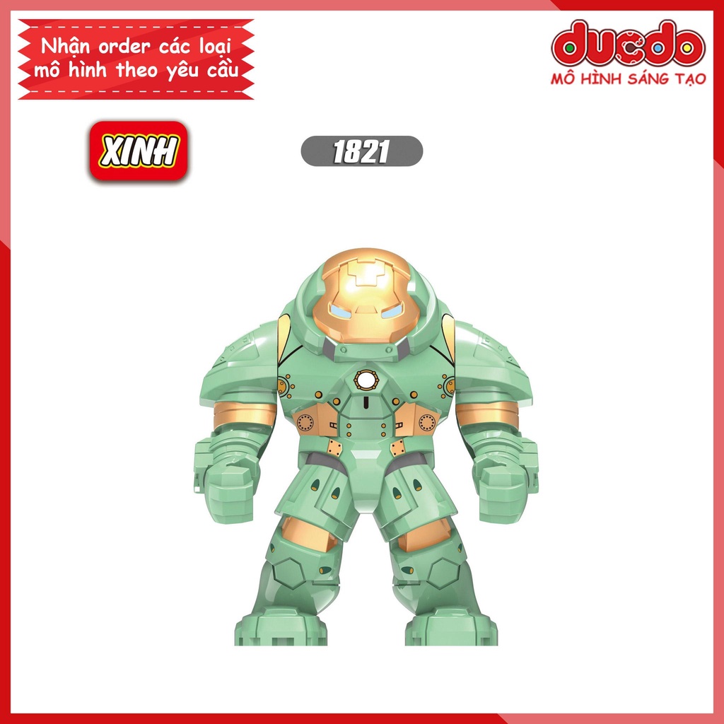 Bigfig Iron Man MK37 - Đồ chơi Lắp ghép Xếp hình Mini Minifigures Big Fig IronMan XINH X1821 XH1821