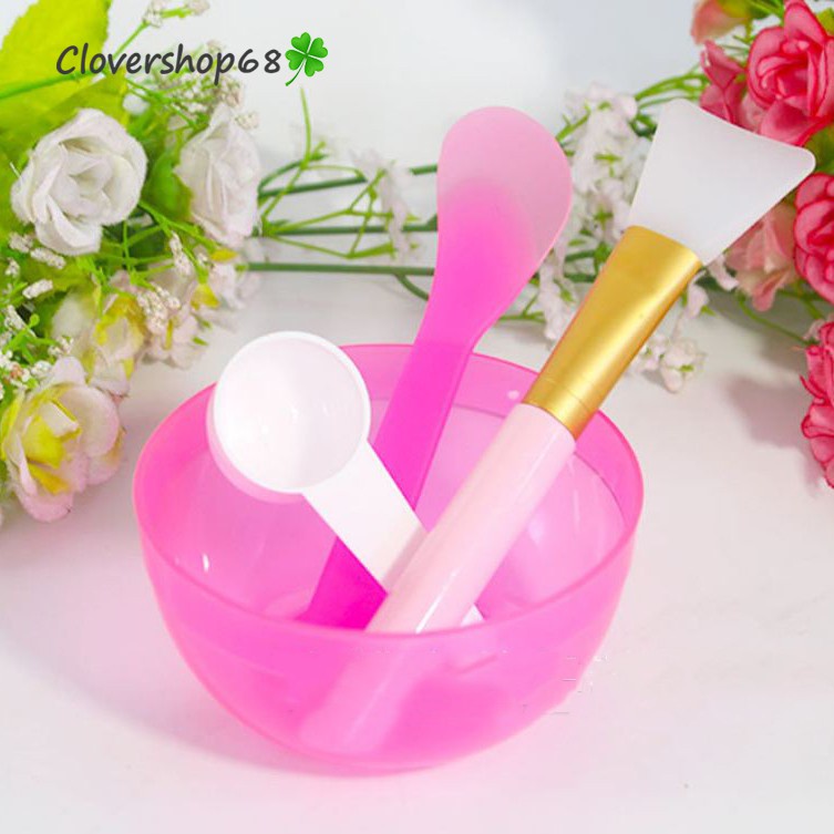 Bát chén nhựa dẻo pha bột đắp mặt nạ thiên nhiên