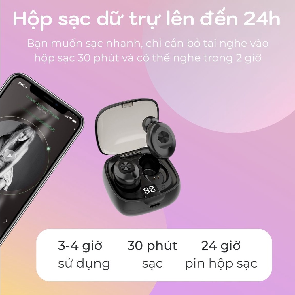 Tai nghe headphone bluetooth không dây 215Store XG8 TWS, kháng nước, bass mạnh, âm thanh chuẩn hifi