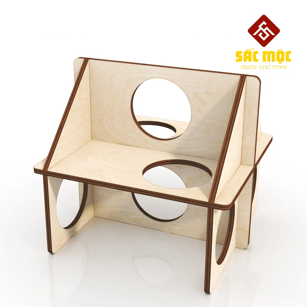 Mô Hình Nhà Tập Gym #18 Gỗ Lắp Ráp Cho Chuột Hamster Size 15*14*14 cm