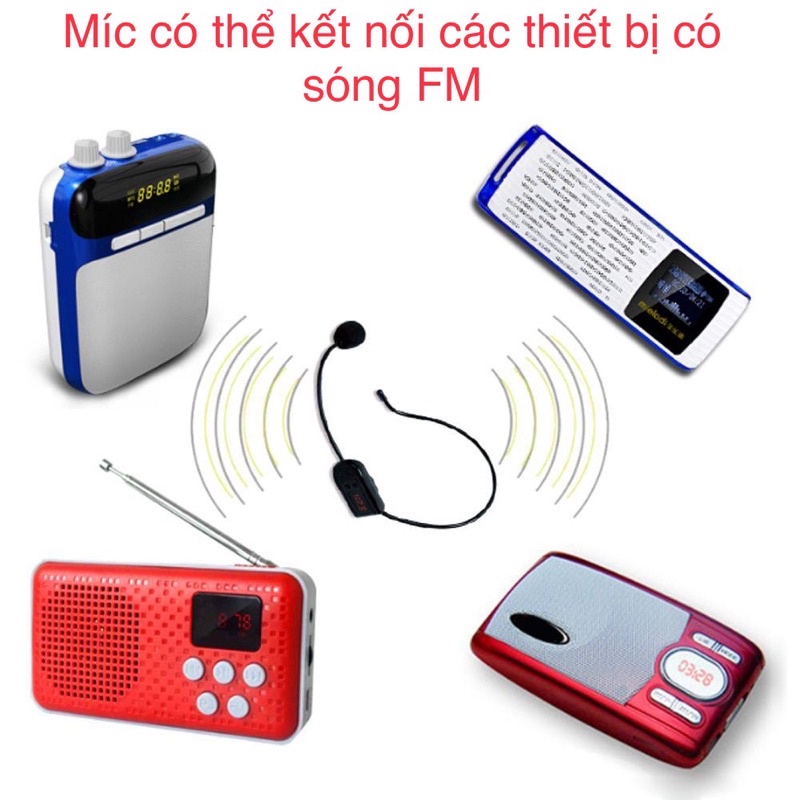 Mic trợ giảng đa năng sóng FM.