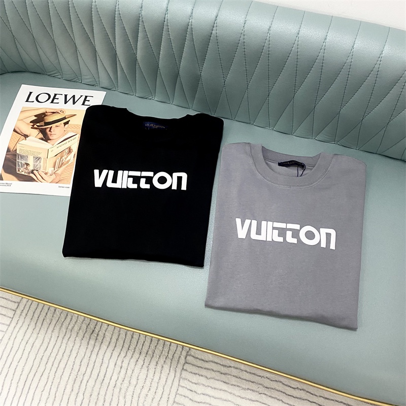 L & V Áo Thun Tay Ngắn In Biểu Tượng Bàn Cờ Kẻ Ô Đơn Giản Thời Trang Mùa Hè Đa Năng