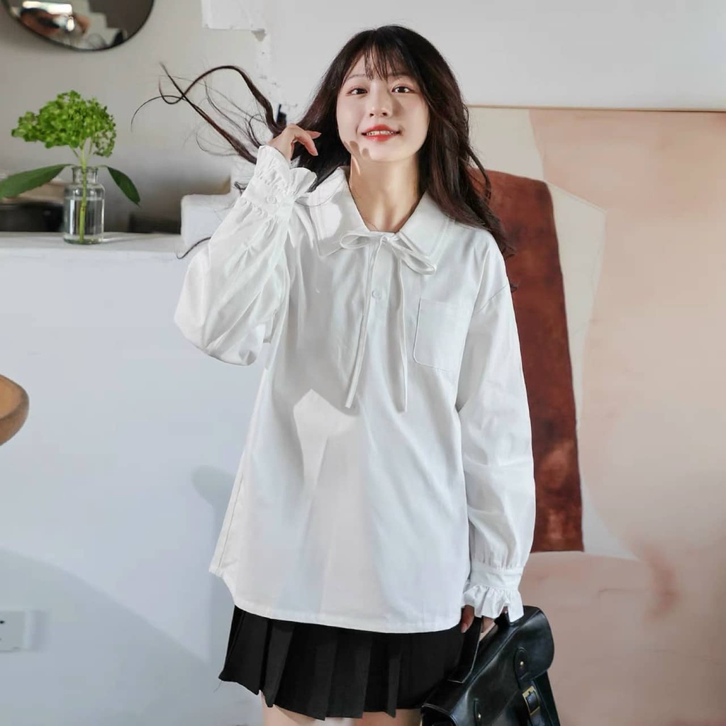 Áo sơ mi cổ bèo xinh kaca NH00089 hihishophaha