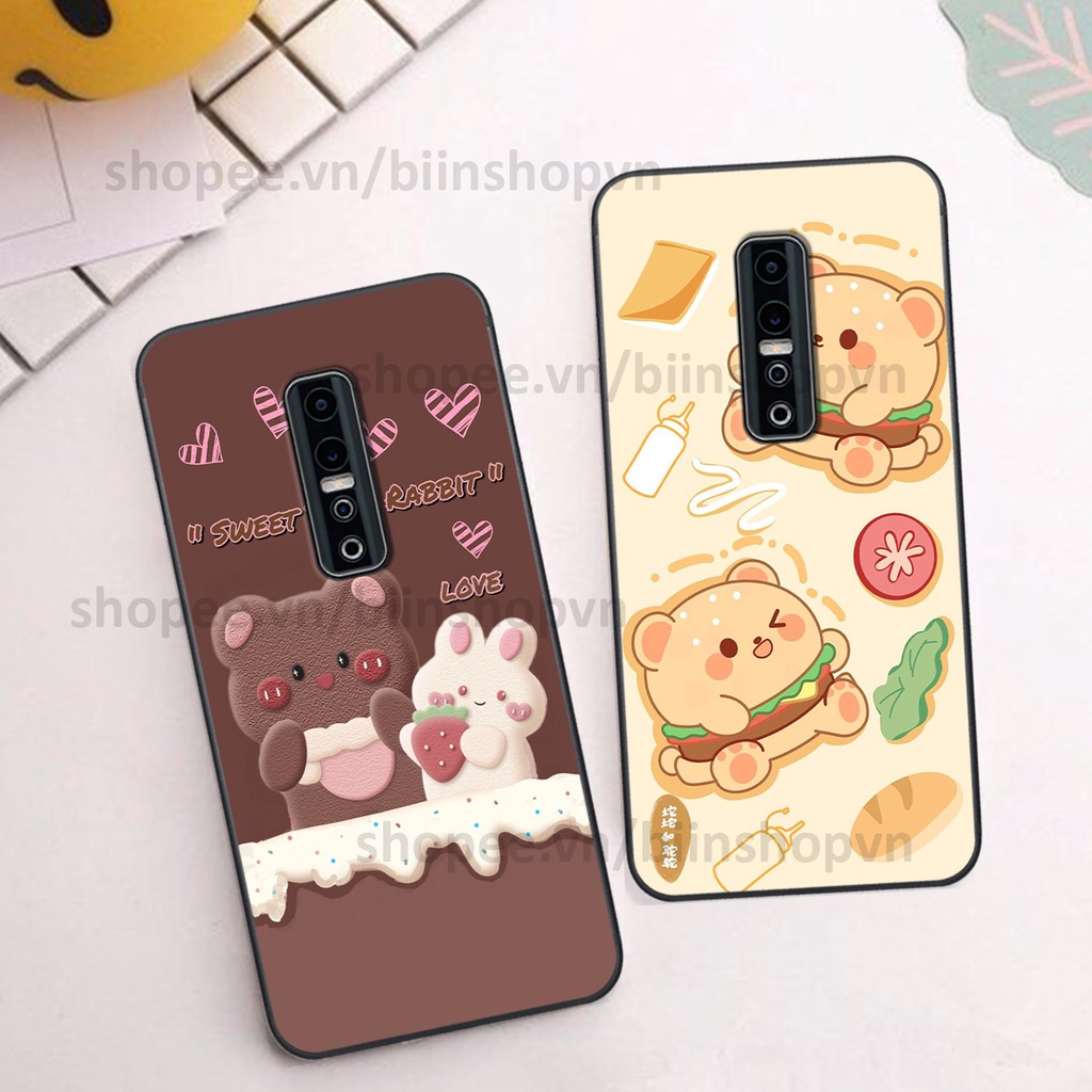 Ốp Vivo V17 Pro in hình gấu chocolate kẹo ngọt siêu đẹp siêu xinh