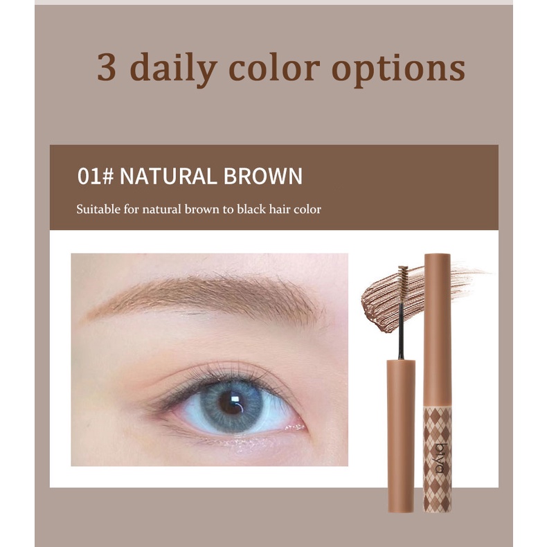 Kem Nhuộm Lông Mày Dạng Lỏng Lâu Trôi Chống Thấm Nước Màu Nâu Tự Nhiên