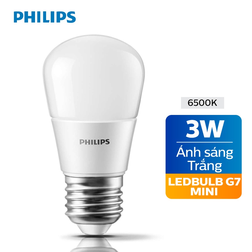 Bóng đèn Philips LED 3W E27 P45 - Ánh sáng trắng / Ánh sáng vàng
