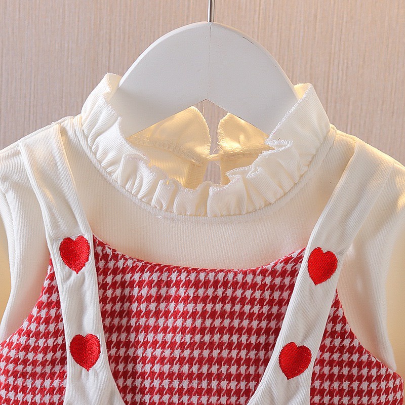 Váy dạ liền áo nỉ cho bé gái, phong cách Hàn Quốc - Hàng Quảng Châu Loại 1 (Z03)