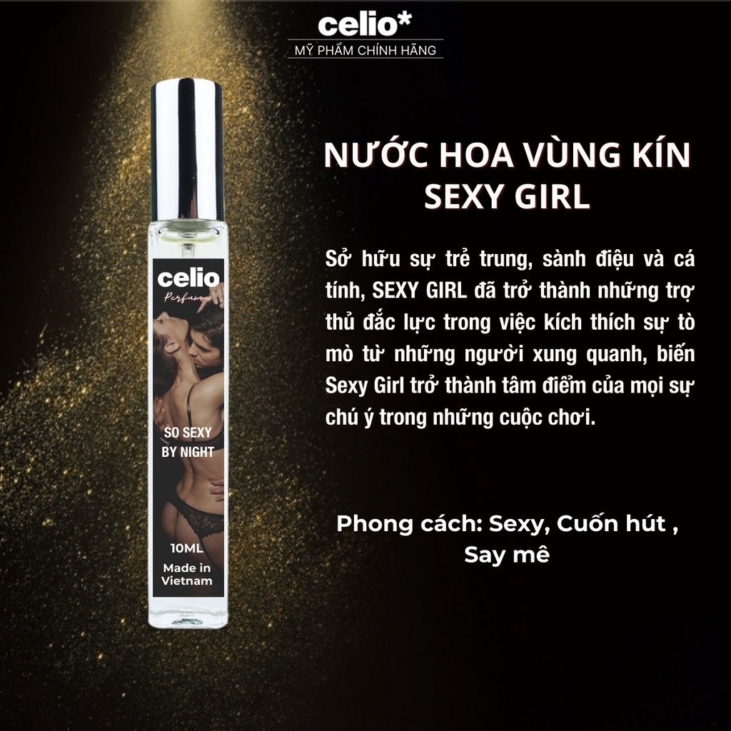 Nước Hoa Vùng Kín CELIO Nước Hoa Nữ Thơm Lâu Hết Hôi Bim Bím Cao Cá Tính Ngọt Ngào Gợi Cảm Dung Tích 12ml Dạng Xịt