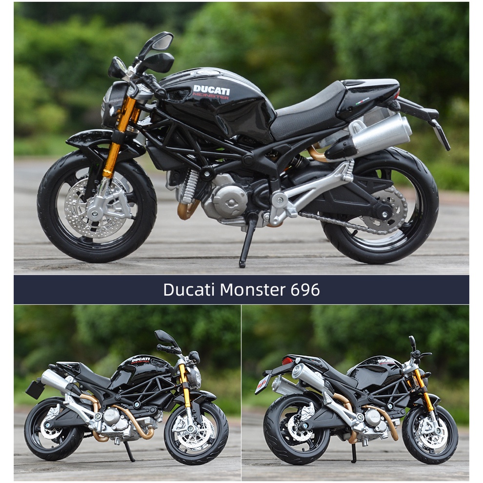 Mô Hình Xe Mô Tô Yamaha YZF-R1 Diavel Carbon 1199 Panigale R1200GS R nineT H2R Tỉ Lệ 1 / 12 Maisto