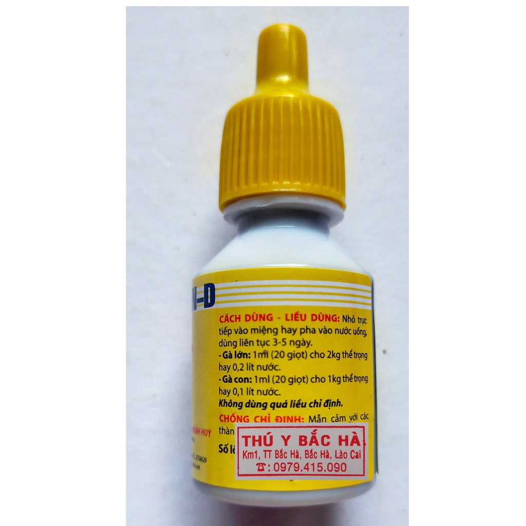 1 lọ TETRAMYCIN - D 10ml Chuyên Dùng cho đậu gà, đậu chim