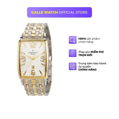 Đồng hồ Romanson Men Watch DM5127MCWH nam mặt mỏng kính chống xước máy Thụy Sĩ chống nước dây thép cao cấp chính hãng