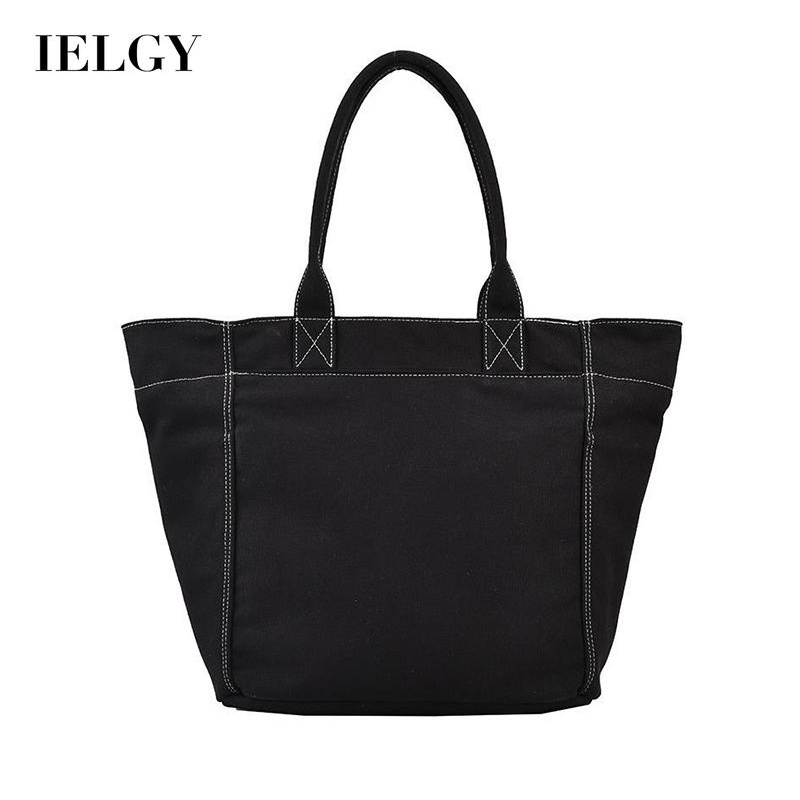 Túi Đeo Vai Vải canvas Màu Trơn Sức Chứa Lớn Thời Trang Cho Nữ