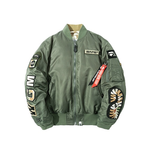 Áo Bape 16Typh, Áo Bomber Jacket Bape Shark x Alpha Industries Mặc được 2 mặt, mua một được 2 áo DuSo.Luxury