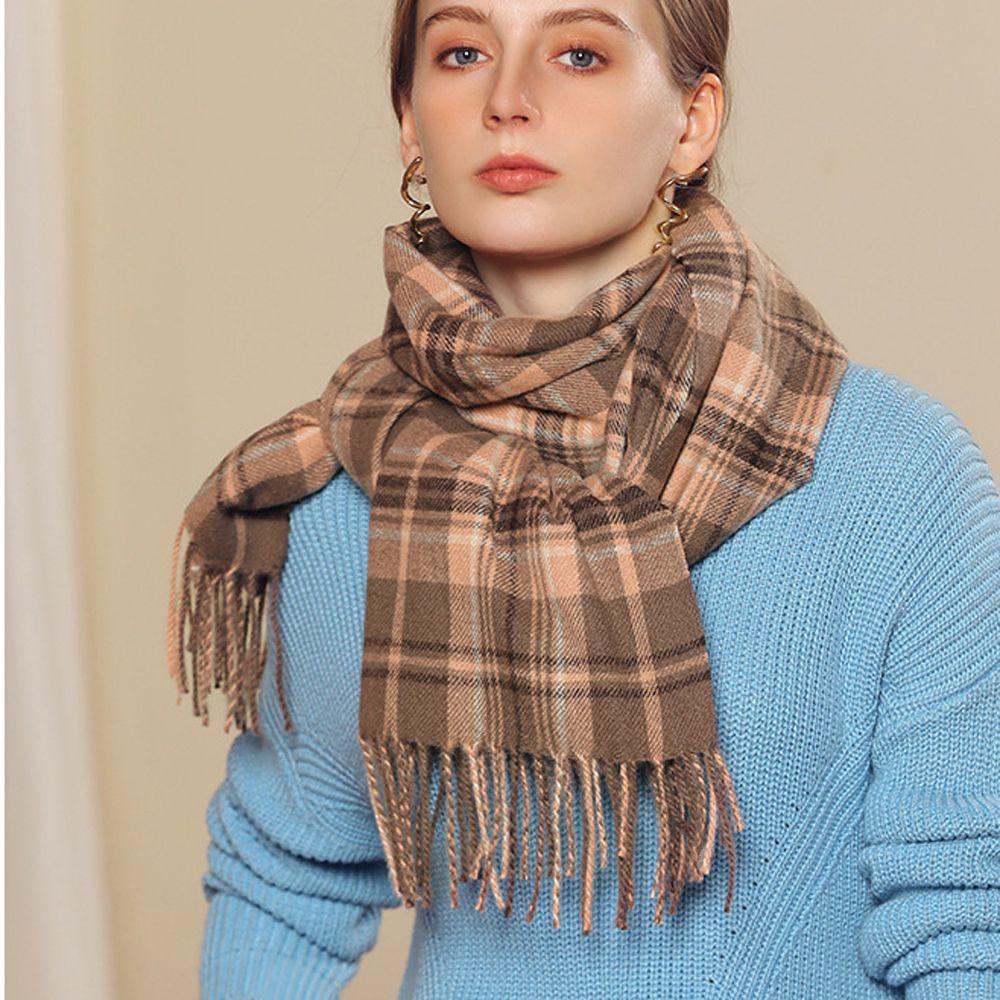 Khăn Choàng Cổ Dệt Kim Mềm Mại Giữ Ấm Cho Nữ VANES1