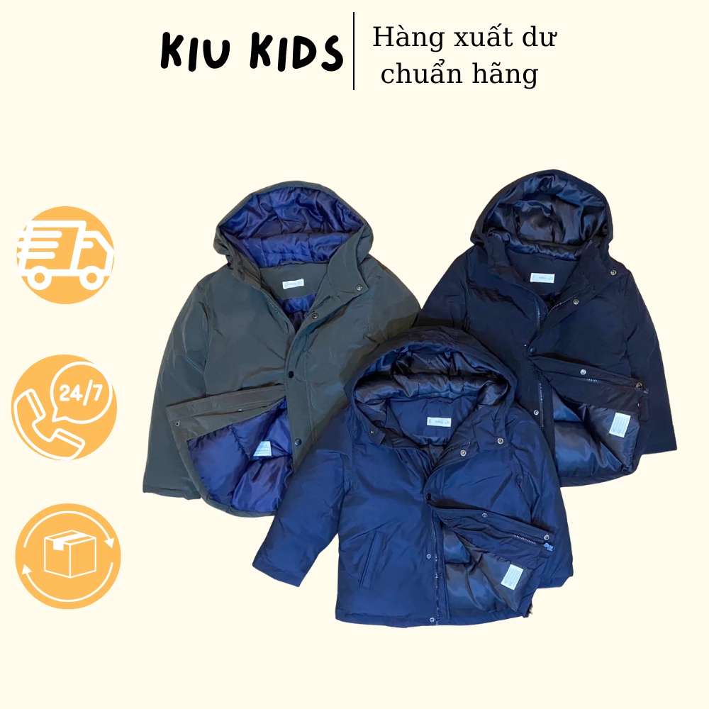 Áo Phao Béo 3 Lớp Siêu Nhẹ MANGO Xuất Dư Xịn Cho Bé Trai Từ 25 Đến 55kg. Áo Phao đại hàn form to, dày dặn