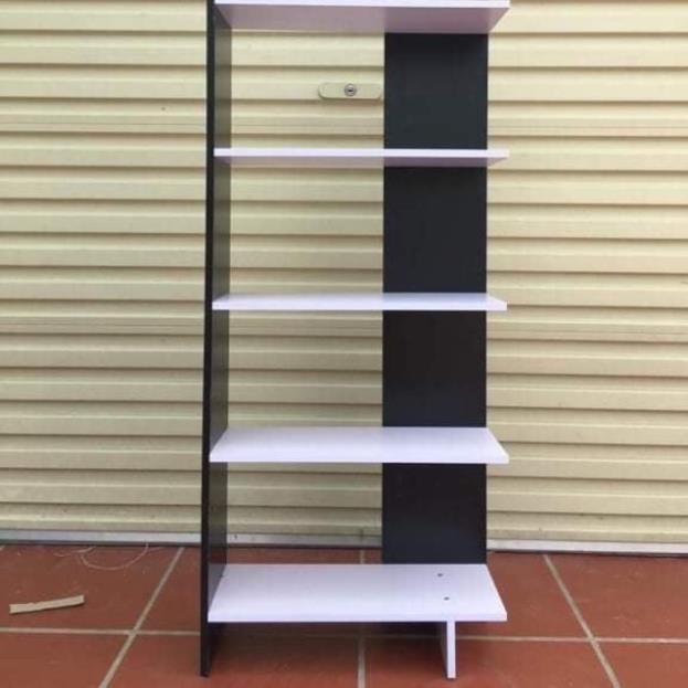 Kệ Sách Gỗ 5 Tầng - Kệ gỗ góc tường