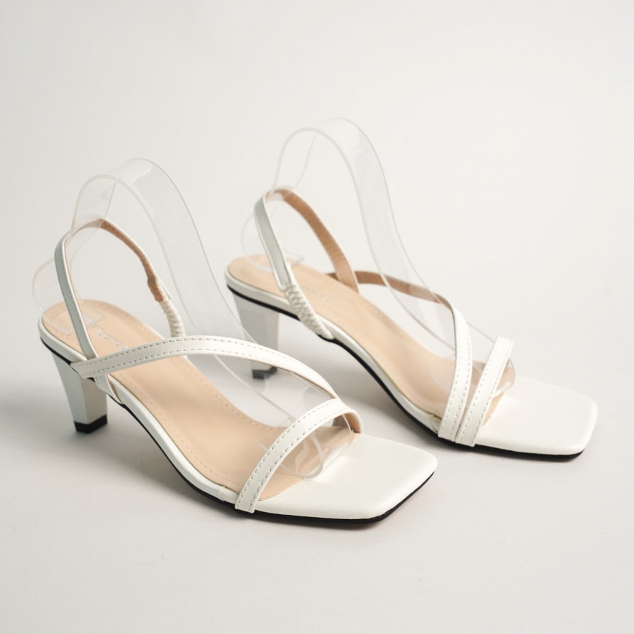 Dép sandal quai chéo nữ FAROSA gót nhọn 7 cm cách điệu tinh tế - E28