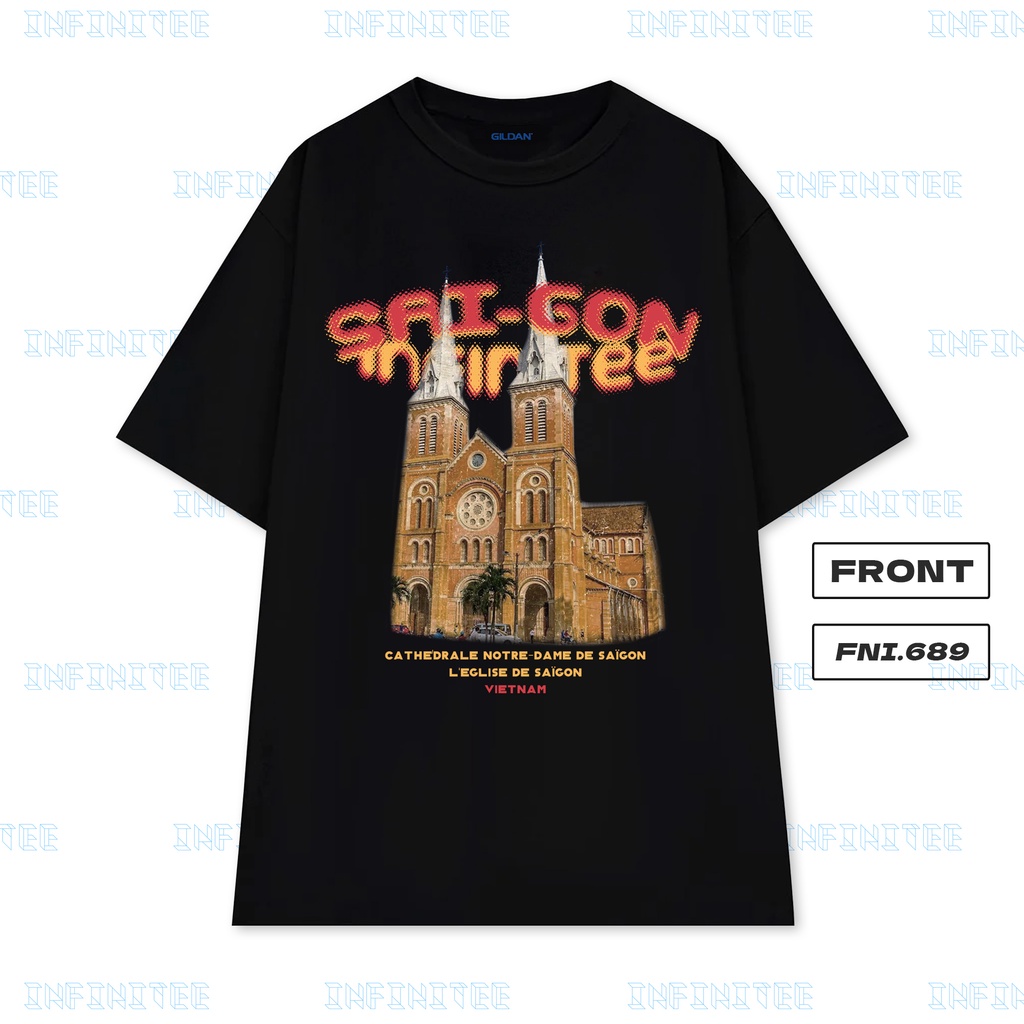 Áo thun INFINITEE Fni0689, Thun 100% Cotton - form rộng Unisex