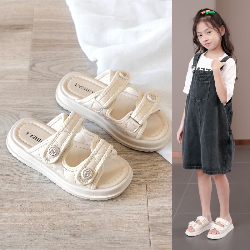 Dép Đi Biển Chống Trượt Kiểu Công Chúa Thời Trang Mùa Hè Cho Bé Gái