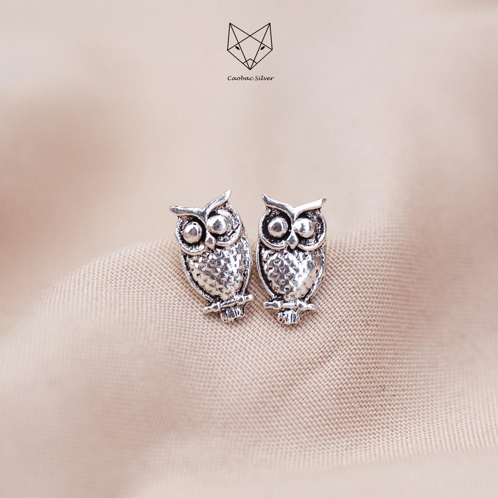 Khuyên Tai Bạc Nữ CaoBac Silver Chất Liệu Bạc Thái Cao Cấp Thiết Kế Hoạ Tiết Con Vật Đáng Yêu  Độc Đáo Mới Lạ