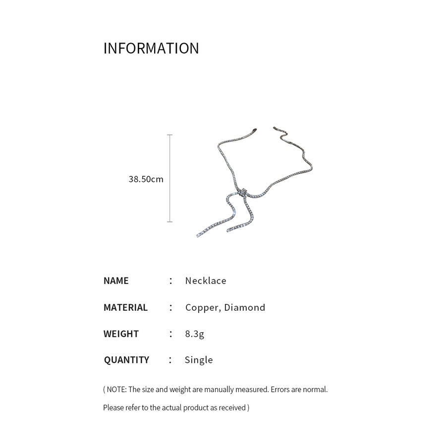 Dây Chuyền Mặt Nơ Đính Đá Zircon Phong Cách Hàn Quốc Thời Trang Cho Nữ