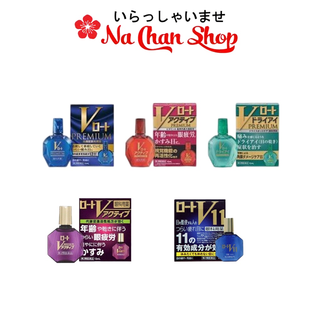 Nước Nhỏ Mắt Cao Cấp V Rohto Premium Nhật Bản 15 ML