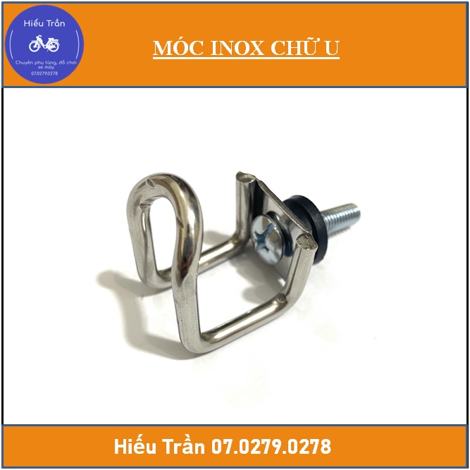 Móc Treo Đồ Xe Máy, Xe Điện - Móc Inox chữ U xịn