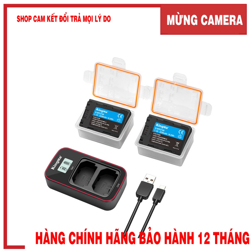 Pin sạc Kingma Ver 3 cho Sony NP-FZ100 (Cổng Type C - Sạc nhanh )