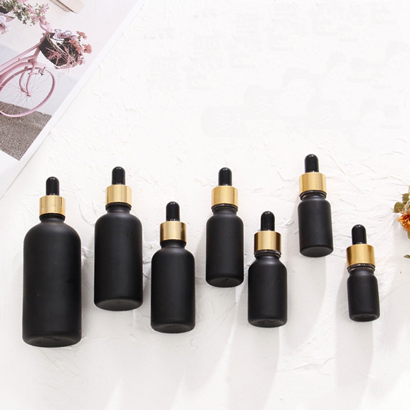 Chai Thủy Tinh Nhỏ Giọt Màu Đen 5ml 10ml Đựng Mẫu Thử Nước Hoa