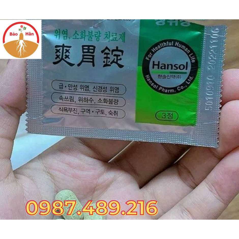 [SALE GIÁ SỈ] [ẢNH THẬT KÈM VIDEO] Viên Uống Dạ Dày Hansol Hàn Quốc
