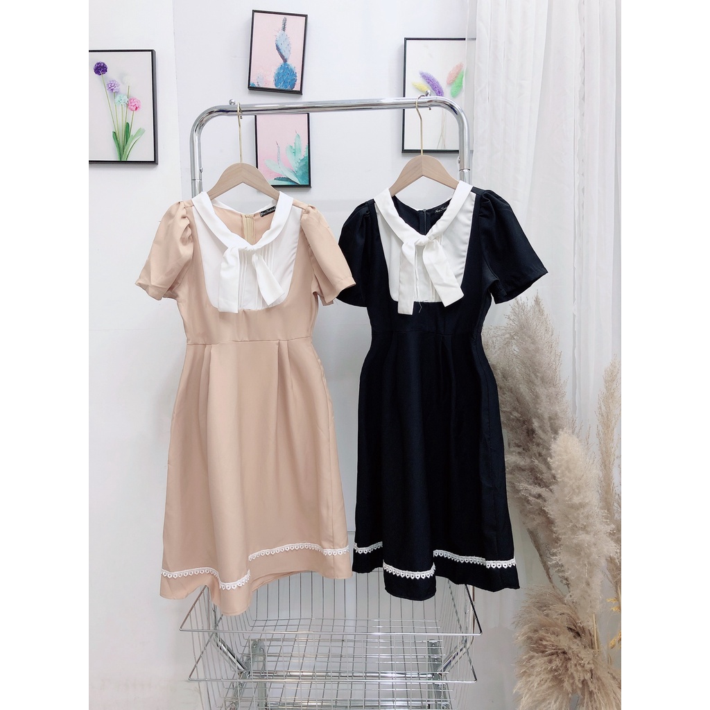ĐẦM XOÈ PHỐI CỔ XẾP LY BIGSIZE D759 ❤ FREESHIP ❤ HÌNH THẬT 100% SHOP TỰ CHỤP