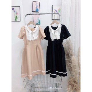 ĐẦM XOÈ PHỐI CỔ XẾP LY BIGSIZE D759 ❤ FREESHIP ❤ HÌNH THẬT 100% SHOP TỰ CHỤP