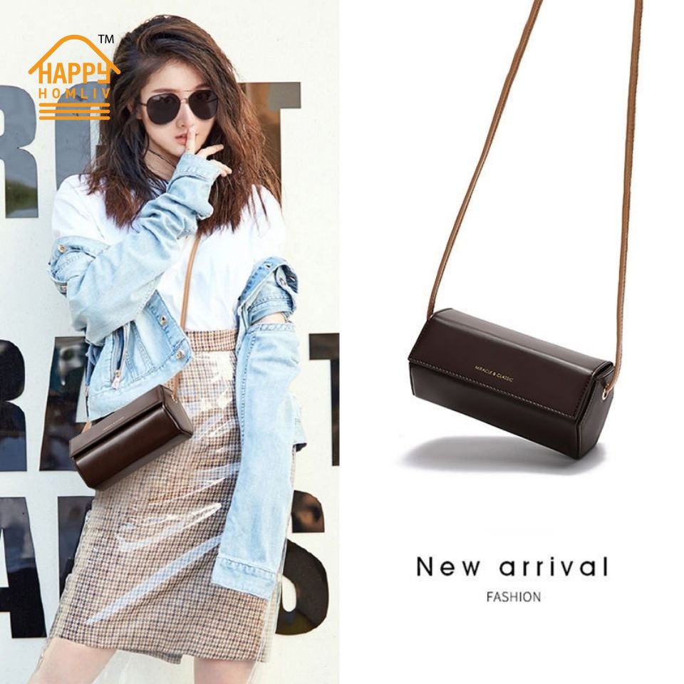 HAPPY HOMLIV Túi Đeo Vai Cỡ Nhỏ Thiết Kế Đơn Giản Thời Trang Cho Nữ
