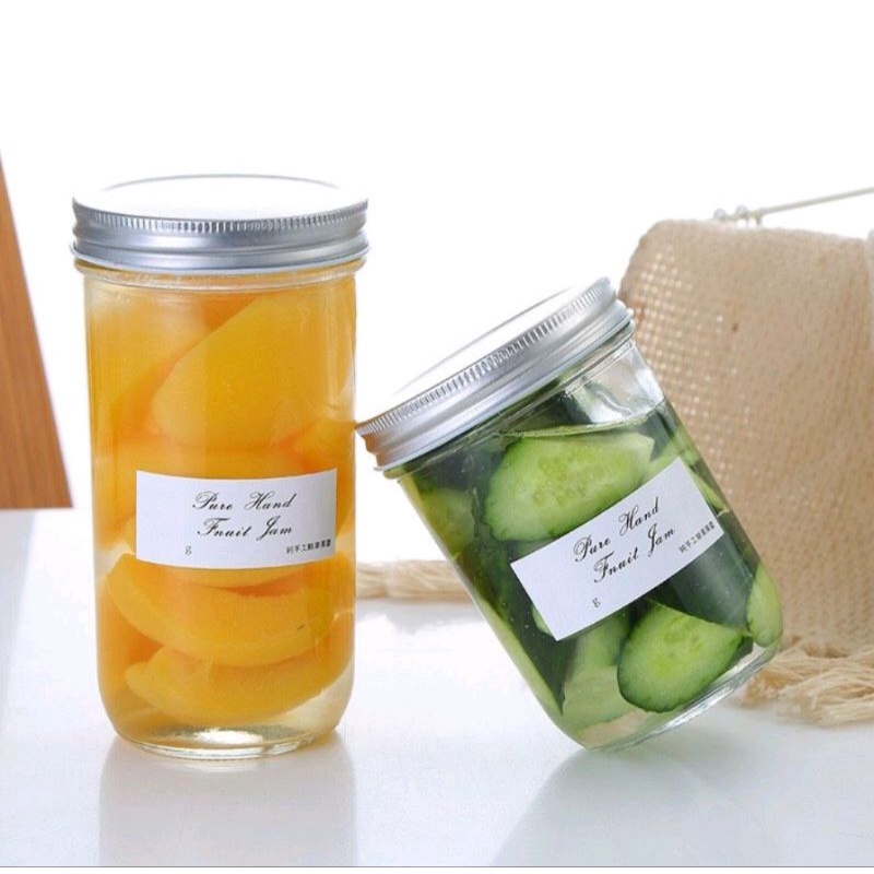 HỦ THỦY TINH SIÊU ĐẸP  100ML , 200ML, 250ML, 300ML, 400ML, 500ML, 650ML / NẮP BẠC VẶN KÍN