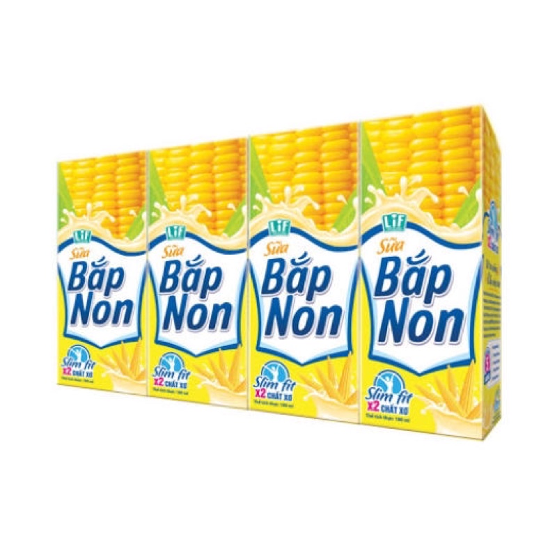 Lốc Sữa Bắp Non LiF ( 4 hộp x 180ml )