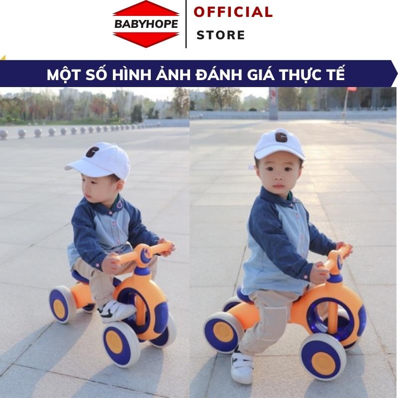 Xe chòi chân cho bé cao cấp 4 bánh có đèn có nhạc hàng cao cấp BABYHOPE