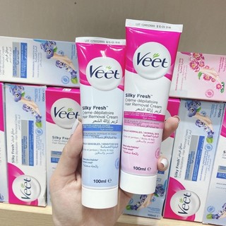 Kem tẩy lông VEET pháp 100ml mẫu mới