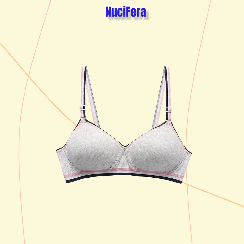Áo ngực không gọng đệm mỏng may liền AL48_NuciFera cup ngực nhỏ