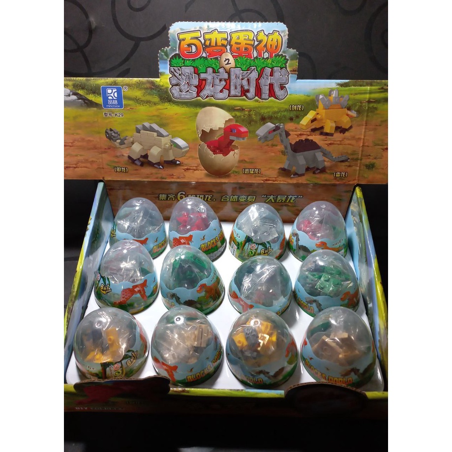 07028 Lego Xếp Hình Mini Khủng Long 6in1, 20+ PCS, Mẫu Quả Trứng