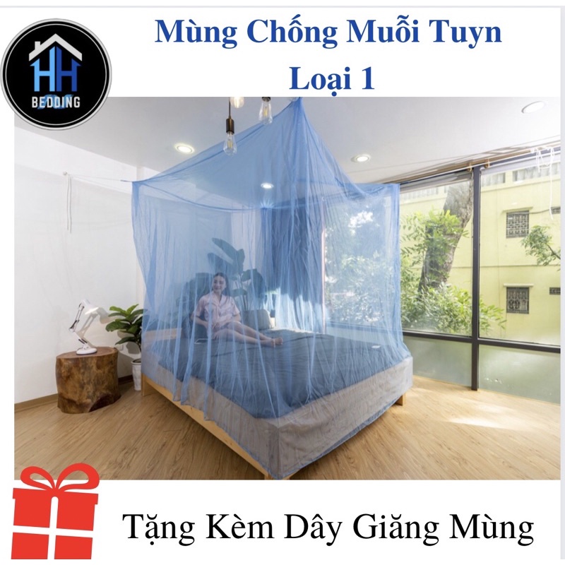 MÙNG NGỦ/MÀN NGỦ CÓ CỬA/KHÔNG CỬA chống muỗi cao cấp đủ kích thước vải màn Tuyn Loại 1 lưới dày