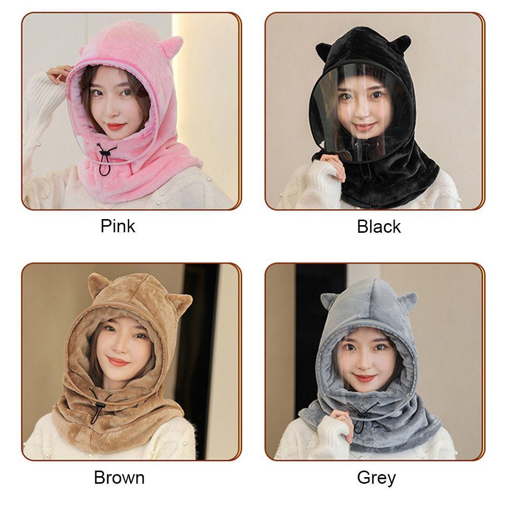 Mũ Trùm Đầu Kiêm Khăn Choàng Chống Gió Bảo Vệ Tai Dùng Trượt Tuyết Mùa Đông