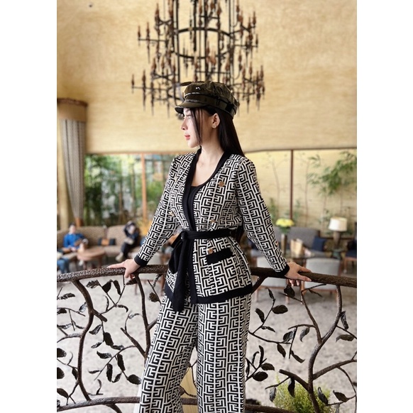 Set Đầm Len Fendi