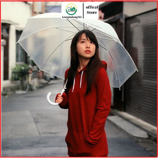 Ô Trong Suốt Che Nắng Mưa Thời Trang Phong Cách Hàn Quốc Tiện Lợi, Dù Trong Suốt Cao Cấp Khung Chắn Chắn Chụp ảnh đẹp