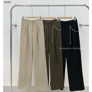 Quần culottes cạp dây xích 6601