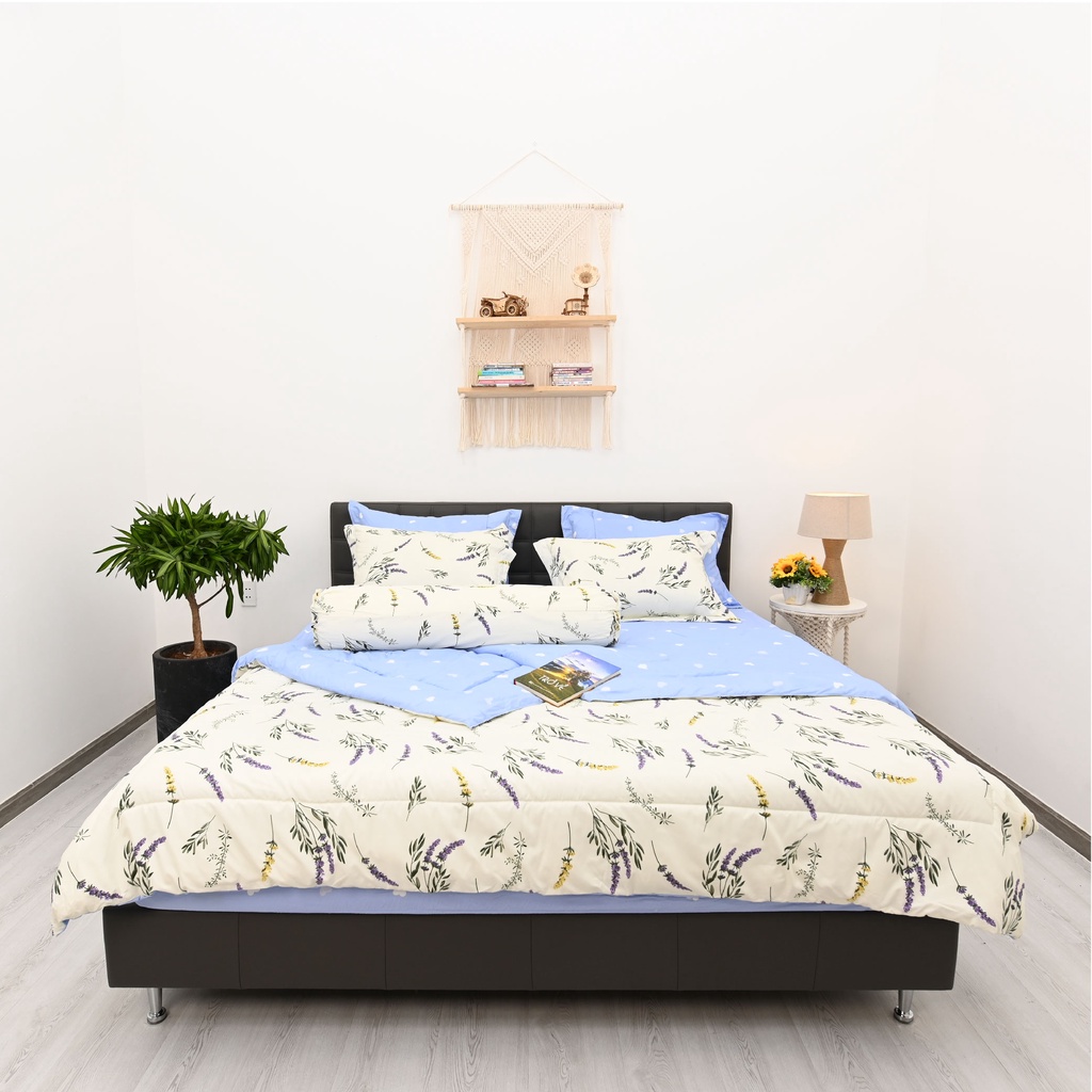 Bộ drap, áo gối kèm mền NIN Calisto - CT220010 (kèm mền chần)