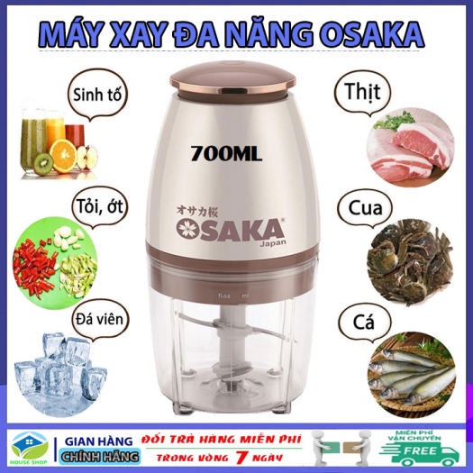 MÁY XAY THỰC PHẨM OSAKA NHẬT BẢN 350W SIÊU MẠNH XAY NHUYỄN THỊT CÁ RAU CỦ QUẢ CỰC NHANH-MÁY XAY SINH TỐ OSAKA